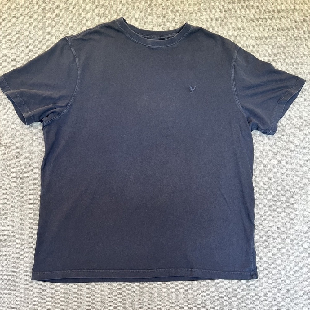 American Eagle Super Soft Navy Blue Crew Neck T-Shirt Men's XL